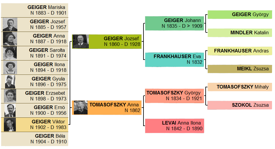 Viktor's family tree